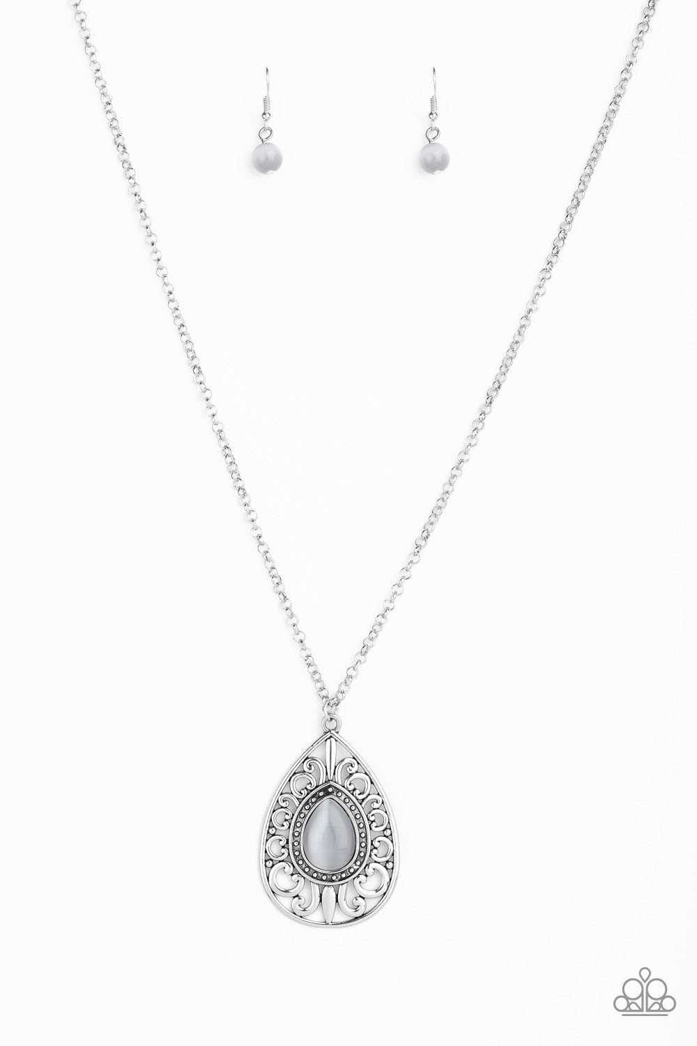Paparazzi Accessories - Modern Majesty - Silver Necklace