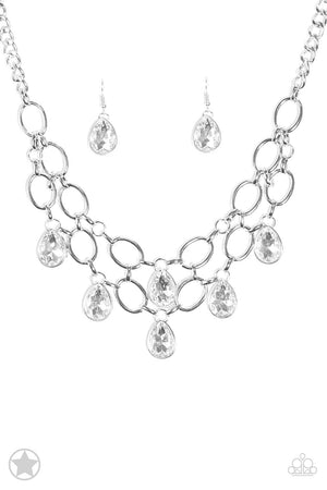 Paparazzi Accessories - Show-Stopping Shimmer - White Necklace