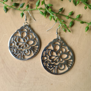 Paparazzi - Garden Mosaic - Silver Earrings