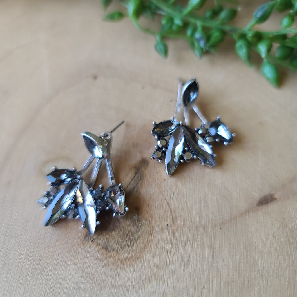 Paparazzi - Deco Dynamite - Silver Earrings