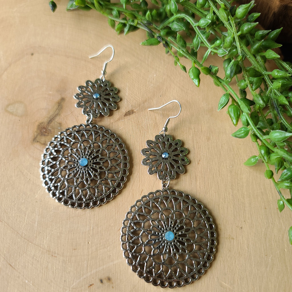 Paparazzi - Garden Mantra - Blue Earrings