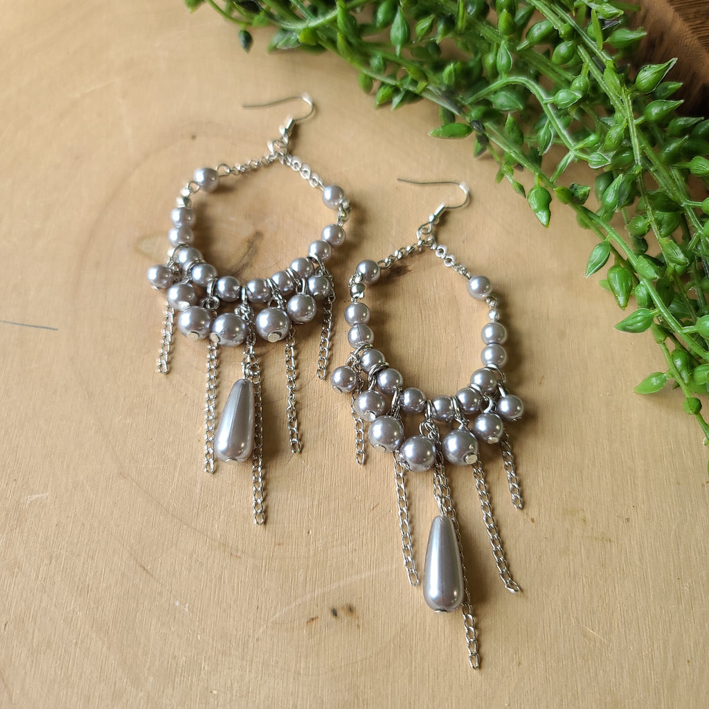 Paparazzi - Party Planner Posh - Silver Earrings