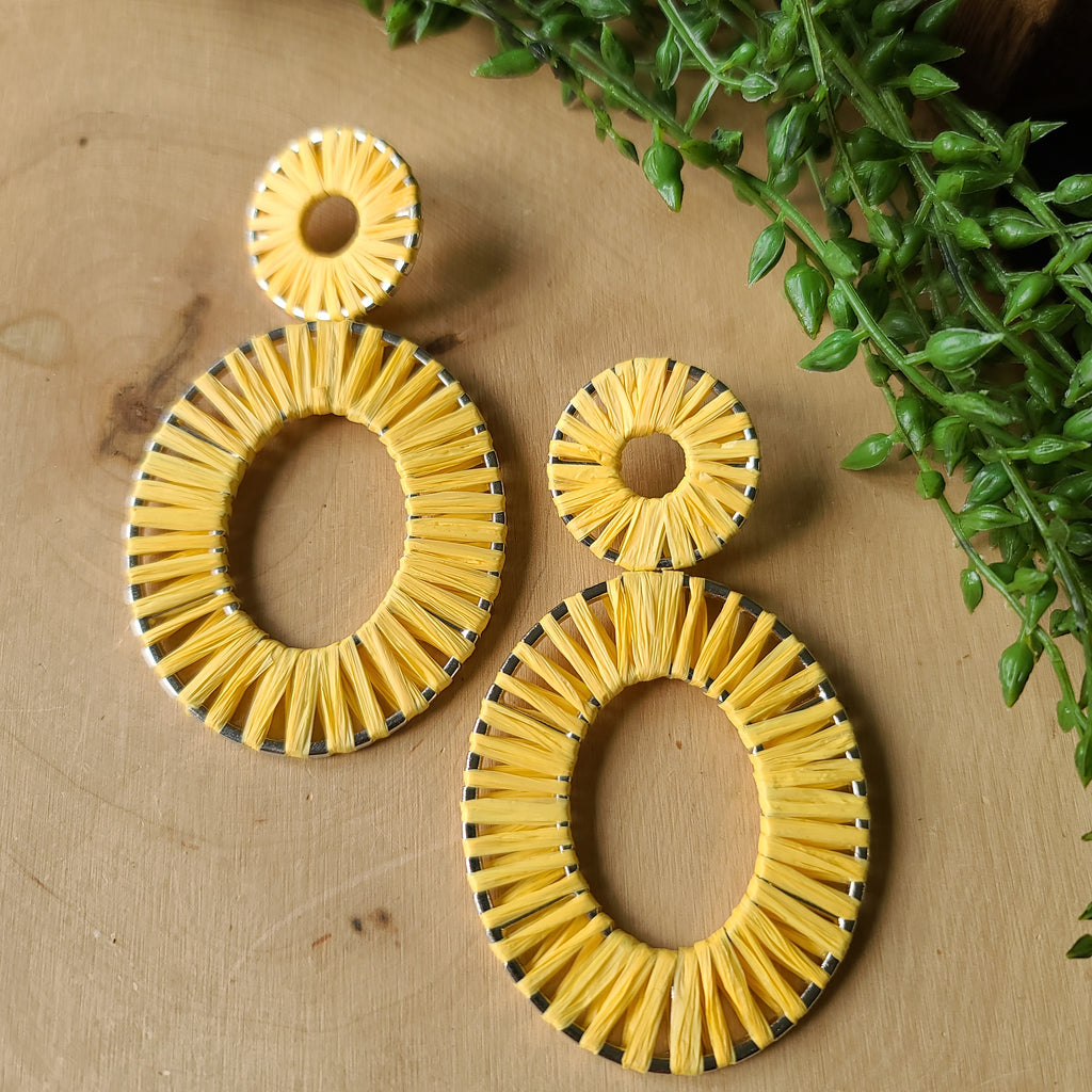 Paparazzi - Foxy Flamenco - Yellow Earrings