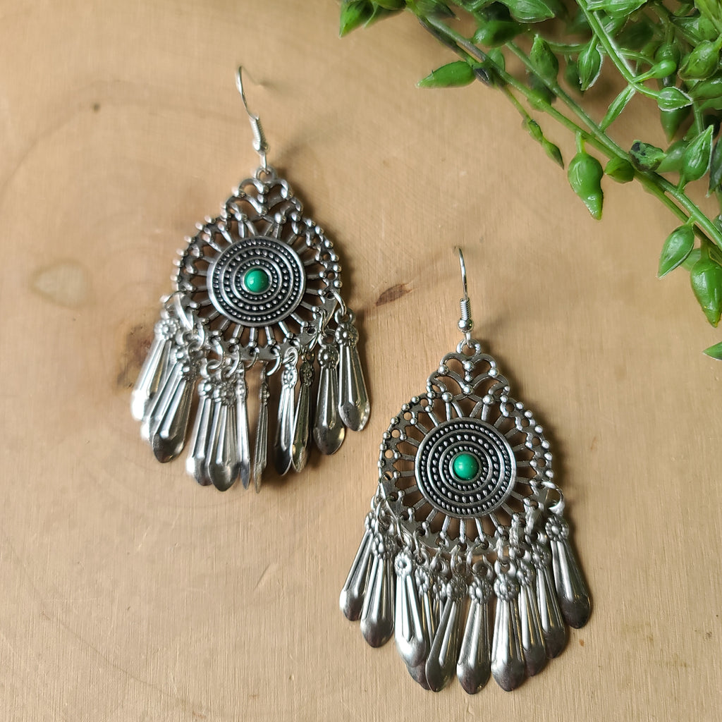 Paparazzi - Dream a Little DREAMCATCHER - Green Earrings