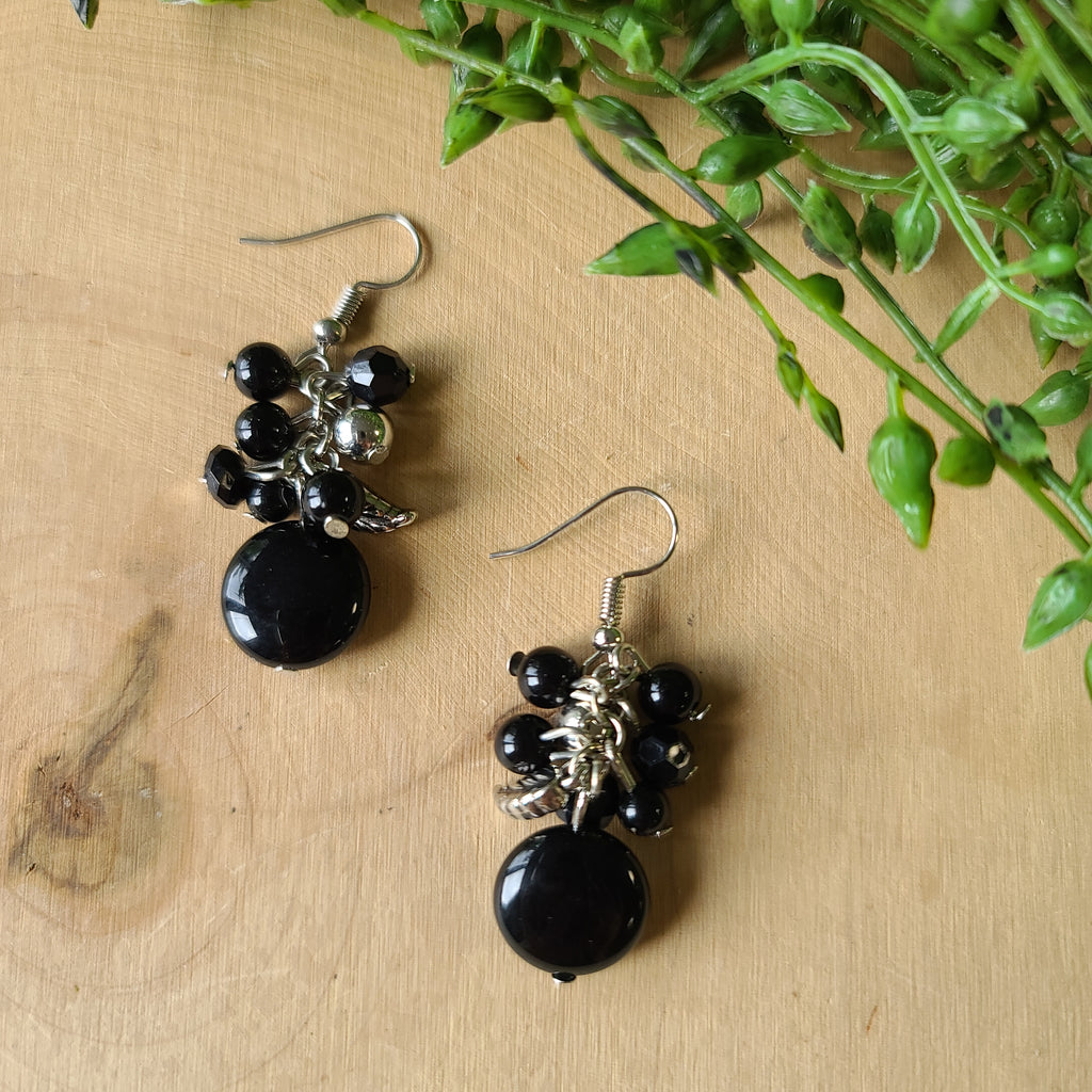 Paparazzi - Whimsically Musical - Black Earrings