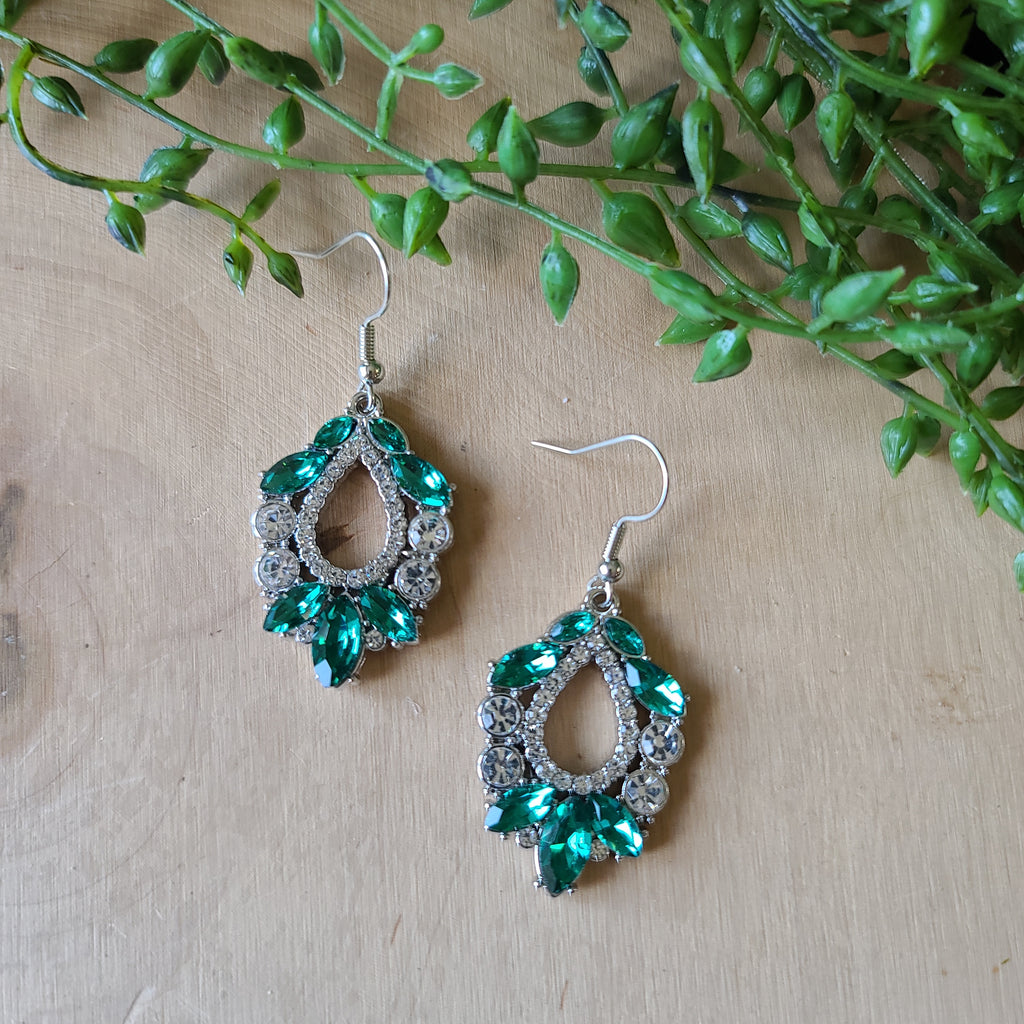 Paparazzi - New Age Noble - Green Earrings