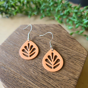 Paparazzi - LEAF Yourself Wide Open - Orange Earrings