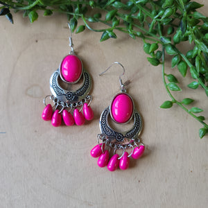 Paparazzi - Prairie Flirt - Pink Earrings