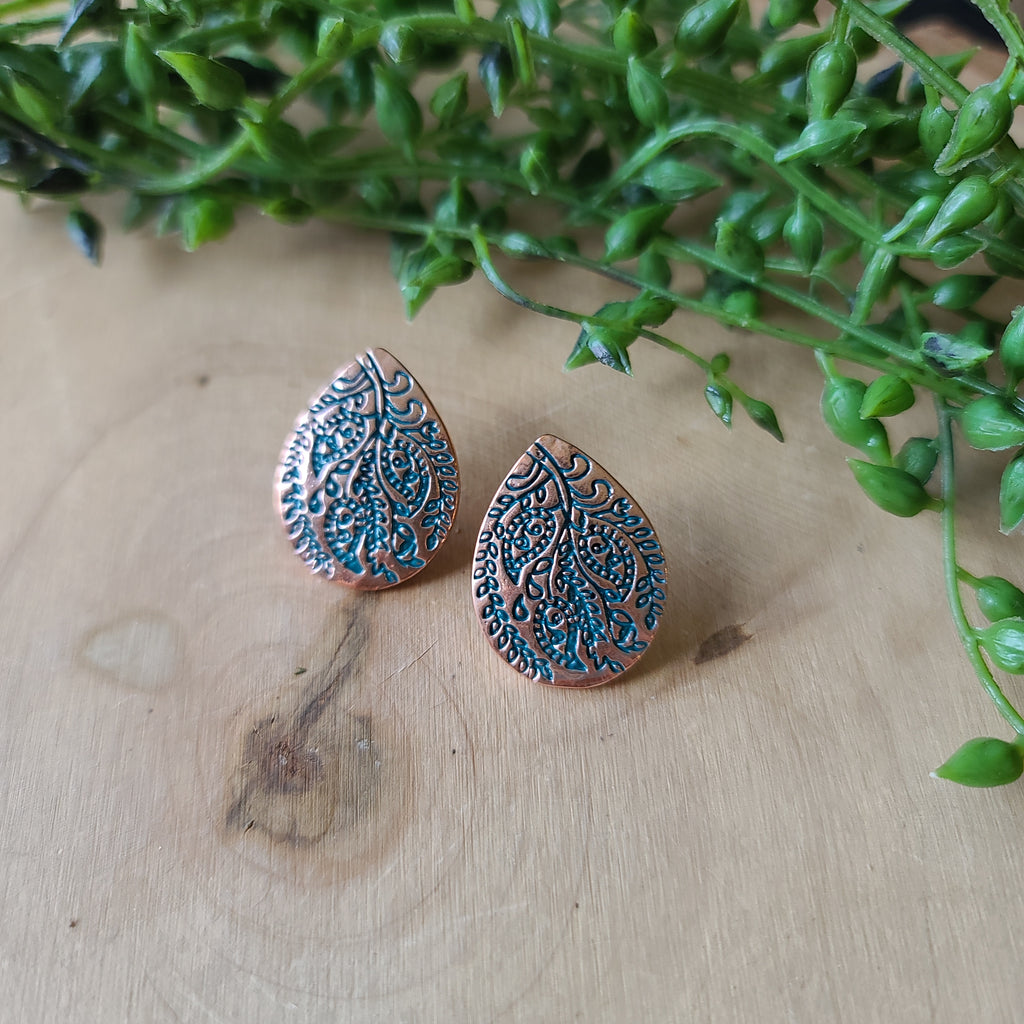 Paparazzi - Seasonal Bliss - Copper Earrings