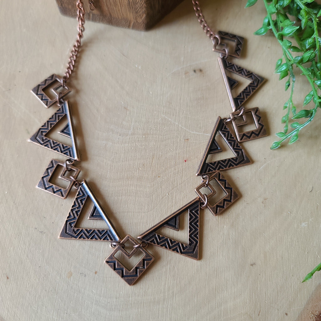 Paparazzi - Giza Goals - Copper Necklace