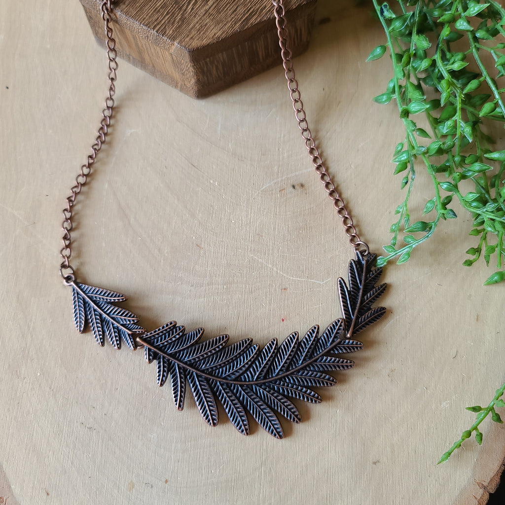 Paparazzi - Queen of the QUILL - Copper Necklace