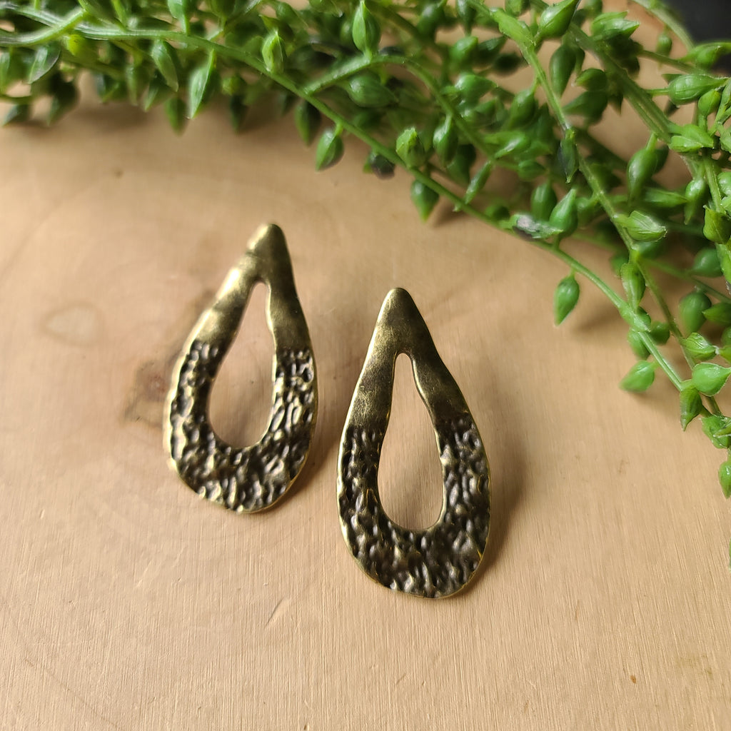 Paparazzi - Industrial Antiquity - Brass Earrings