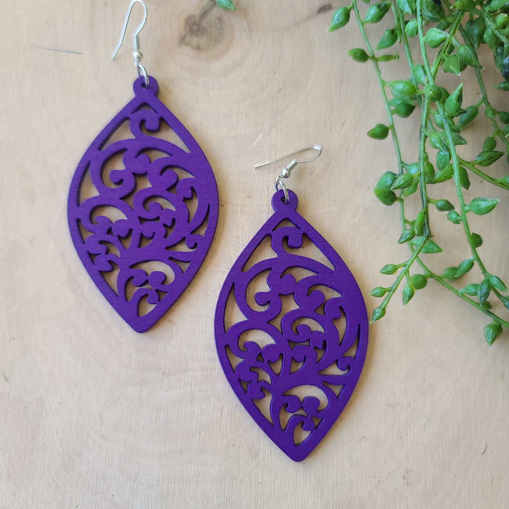 Paparazzi - Coral Garden - Purple Earrings