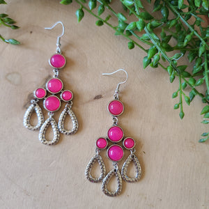 Paparazzi - Mediterranean Magic - Pink Earrings