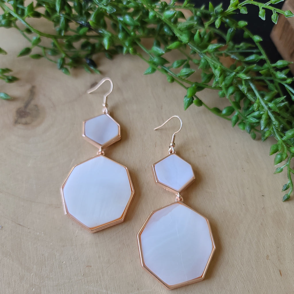 Paparazzi - Vacation Glow - Rose Gold Earrings