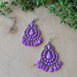 Paparazzi - Persian Posh - Purple Earrings