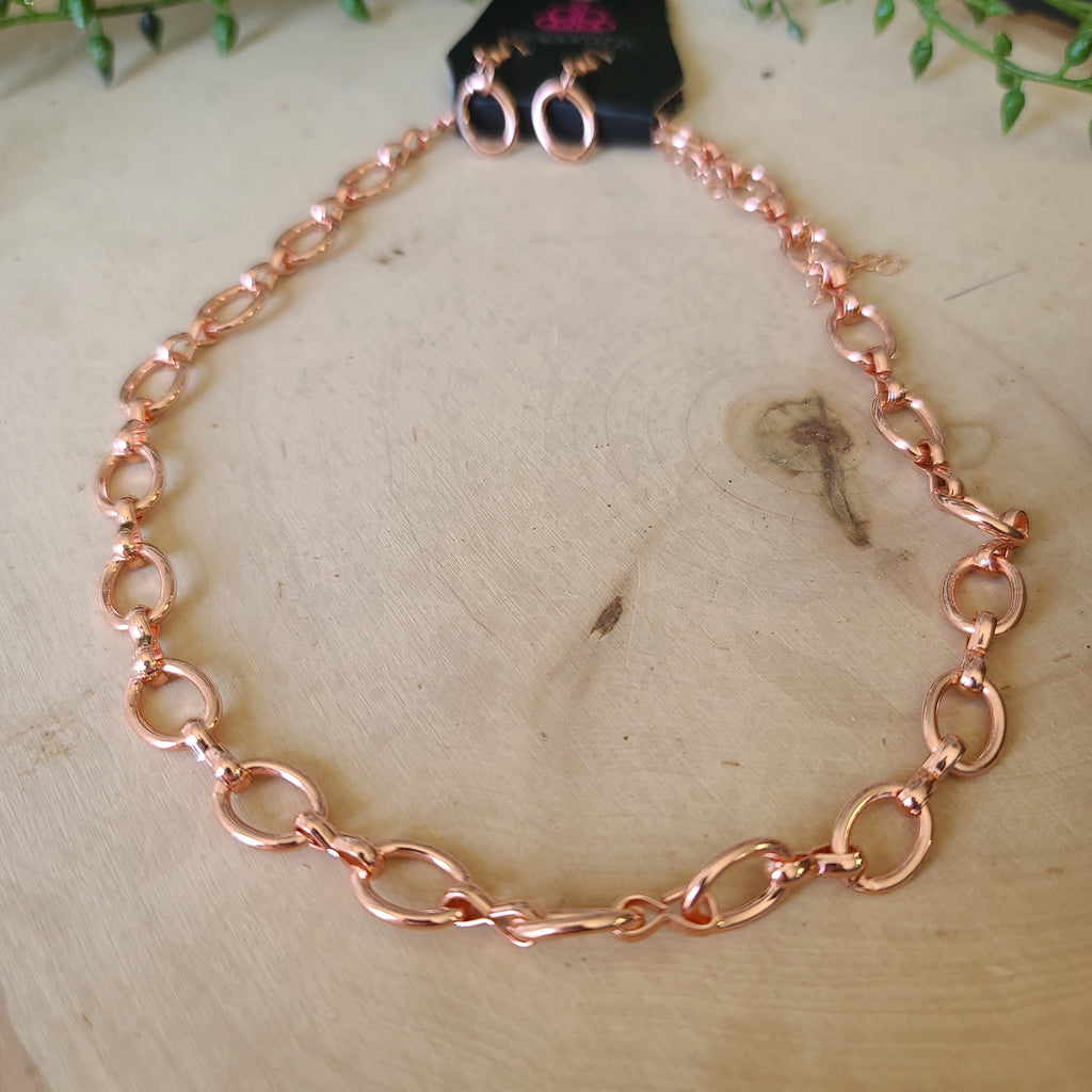 Paparazzi - Craveable Couture - Copper Necklace