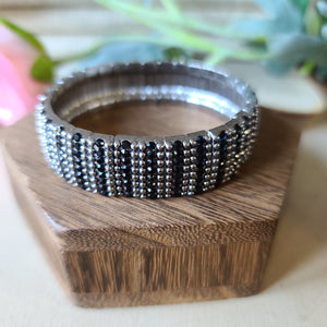 Paparazzi - The GRIT Factor - Black Bracelet
