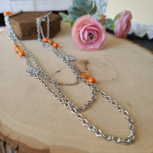 Paparazzi - Pretty Pop-tastic! - Orange Necklace