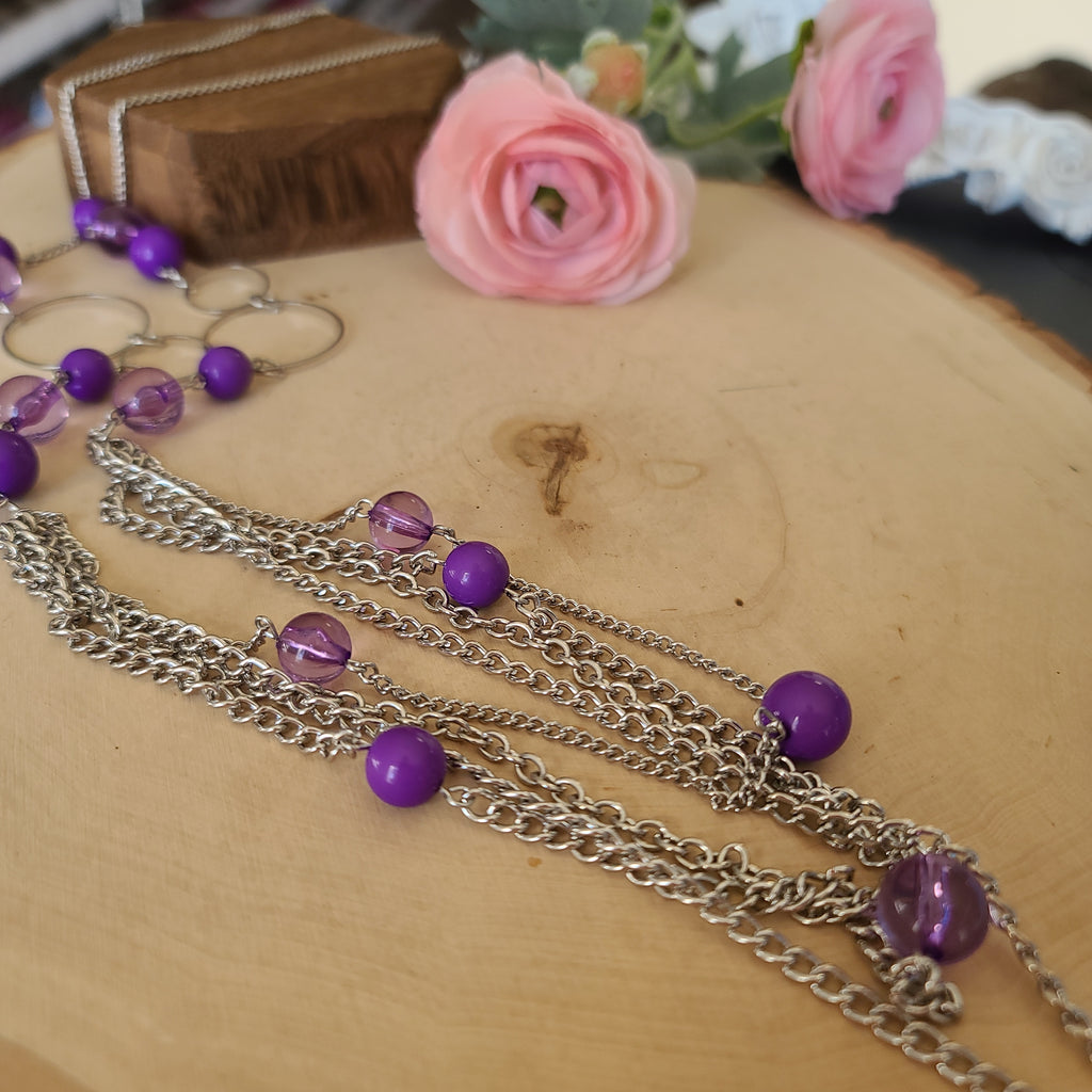 Paparazzi - Bubbly Bright - Purple Necklace
