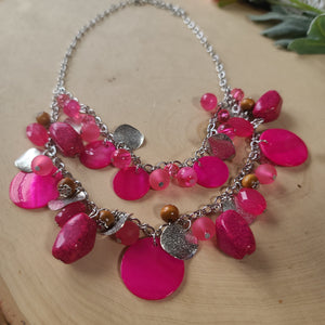 Paparazzi - Spring Goddess - Pink Necklace