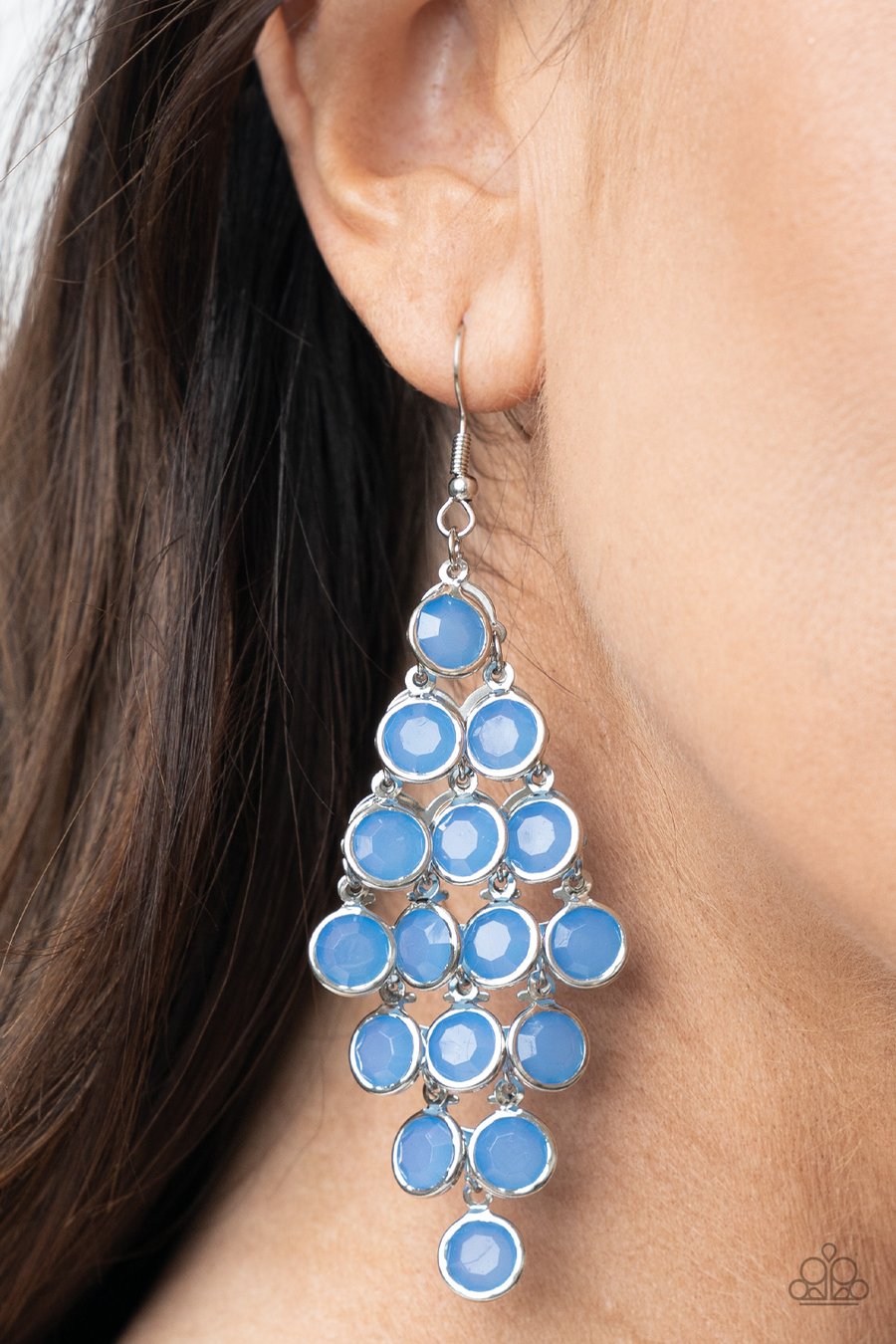 Paparazzi - With All DEW Respect - Blue Earrings