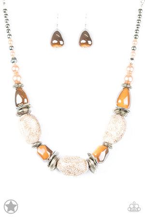 Paparazzi - In Good Glazes - Brown Necklace