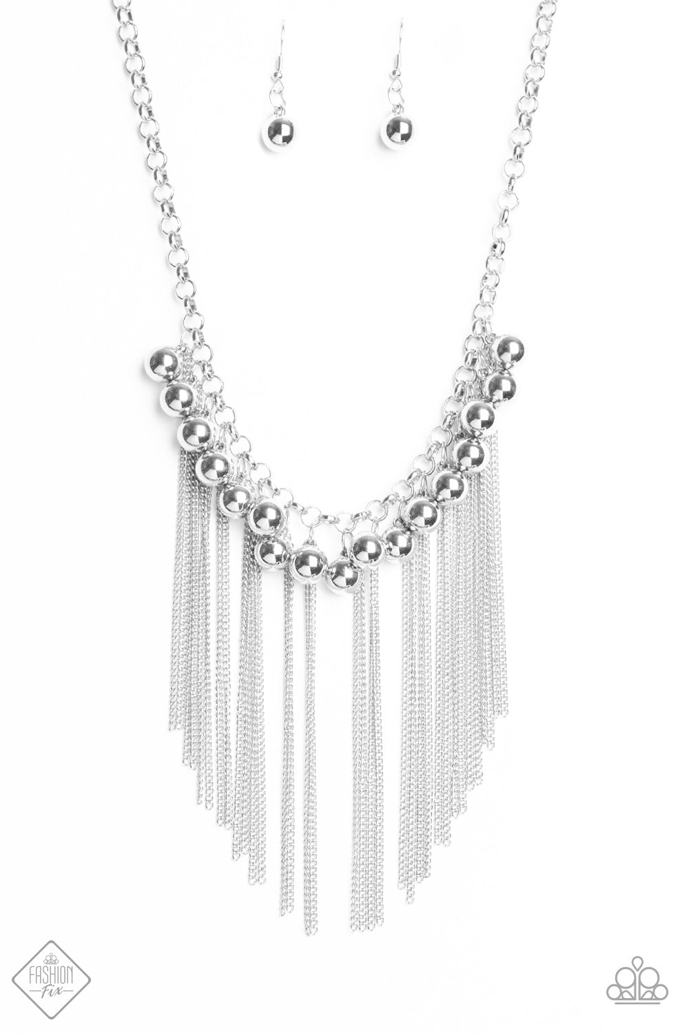 Paparazzi Accessories - Powerhouse Prowl - Silver Necklace