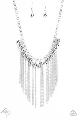Paparazzi Accessories - Powerhouse Prowl - Silver Necklace