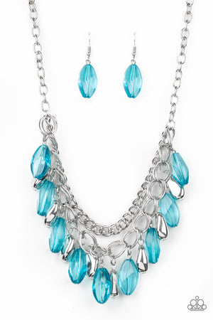Paparazzi Accessories - Spring Daydream - Blue & Silver Necklace