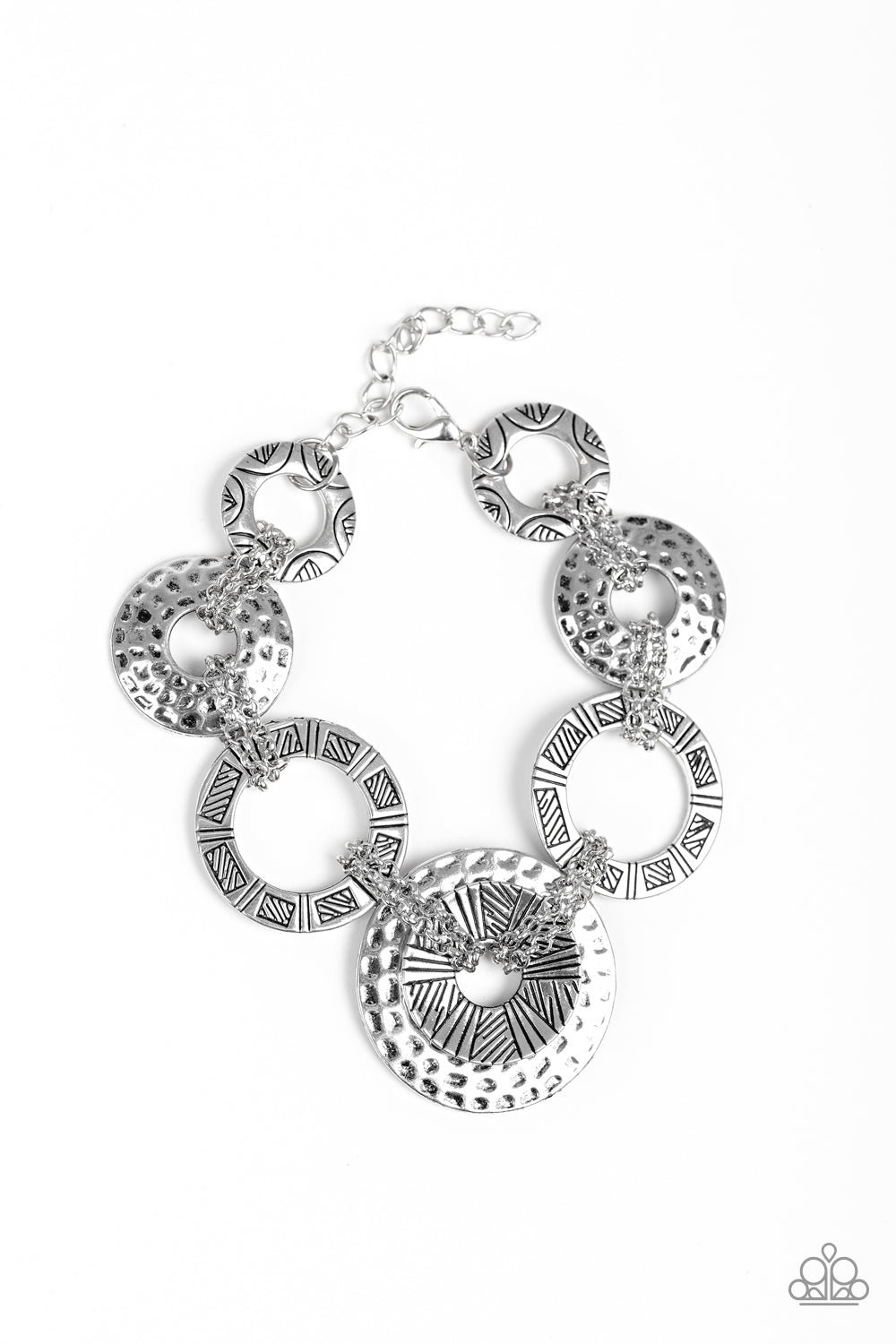 Paparazzi - Way Wild - Silver Bracelet