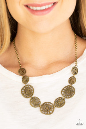Paparazzi - Your Own Free WHEEL - Brass Necklace