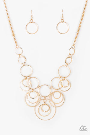 Paparazzi - Break The Cycle - Gold Necklace
