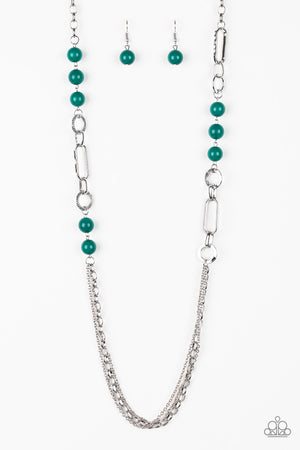 Paparazzi - CACHE Me Out - Green Necklace