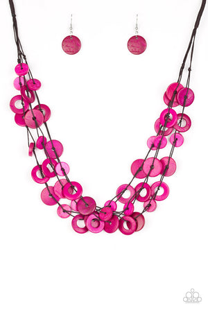 Paparazzi - Wonderfully Walla Walla - Pink Necklace