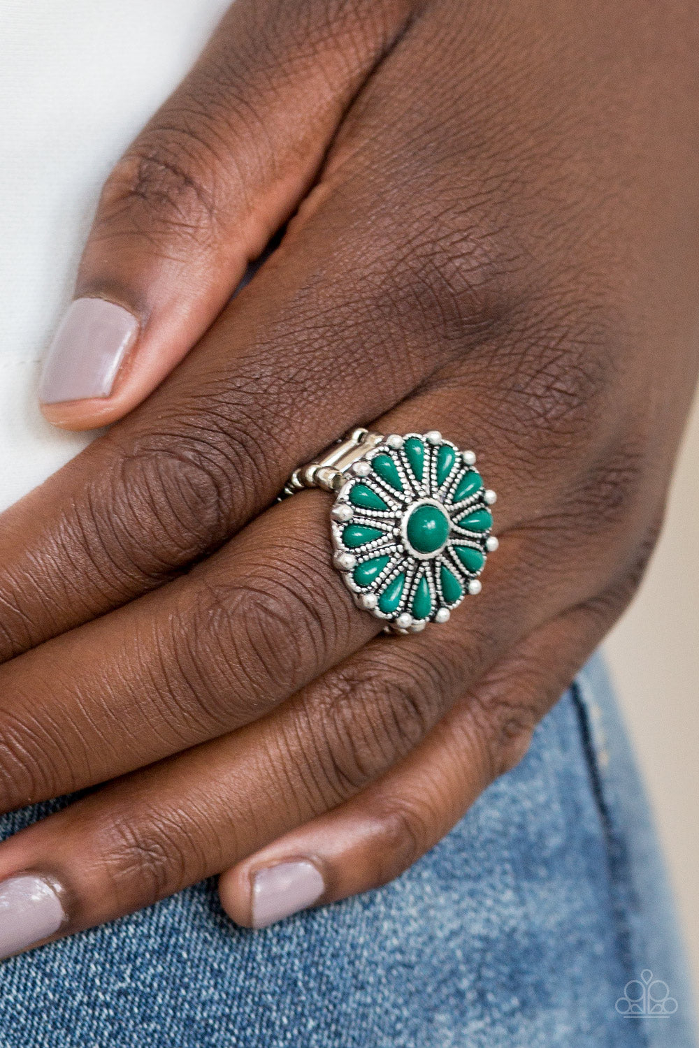 Paparazzi - Poppy Pop-tastic - Green Ring