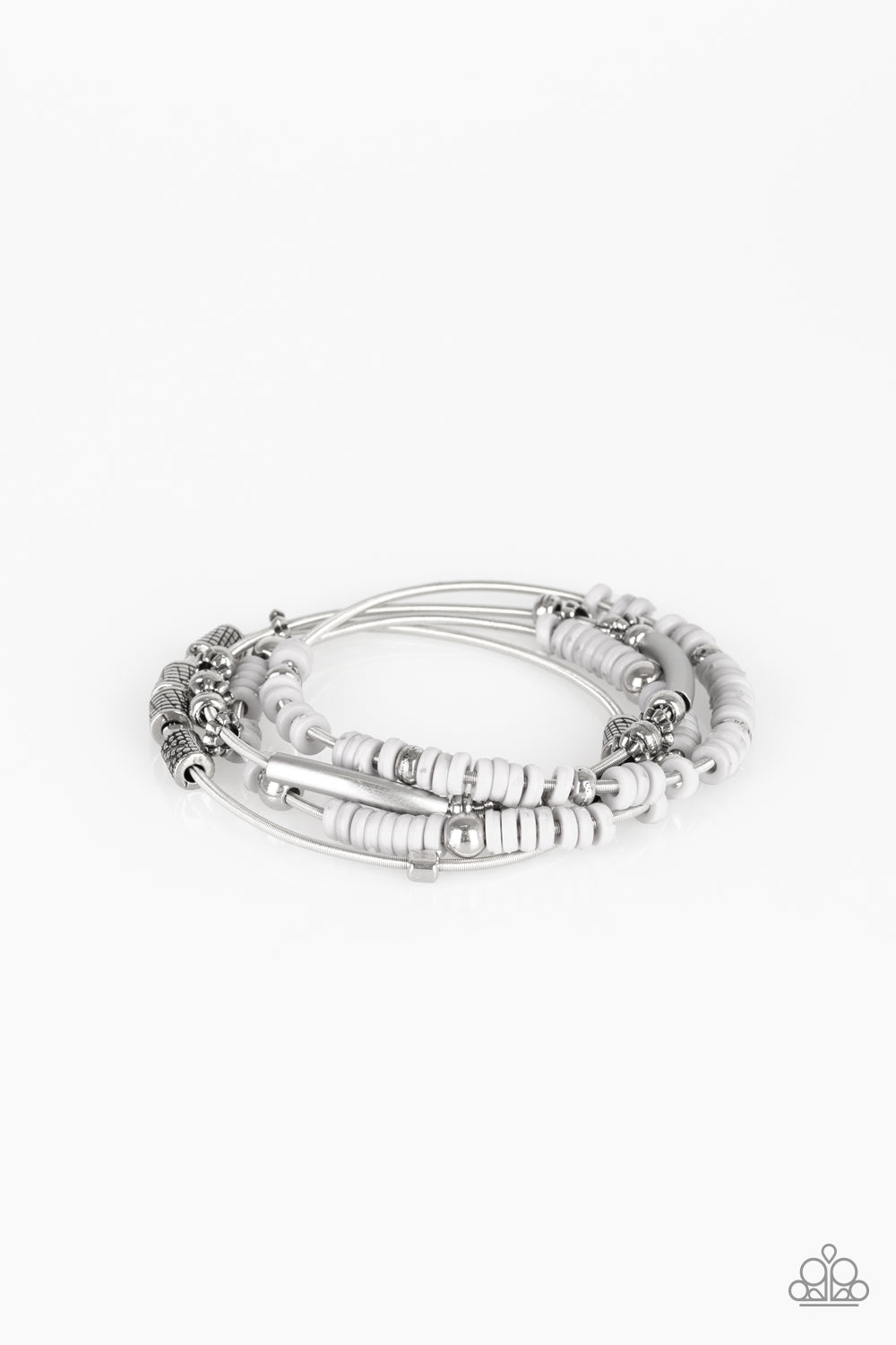 Paparazzi - Tribal Spunk - Silver Bracelet