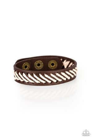 Paparazzi - Watch Your BACKPACKER - Brown Bracelet