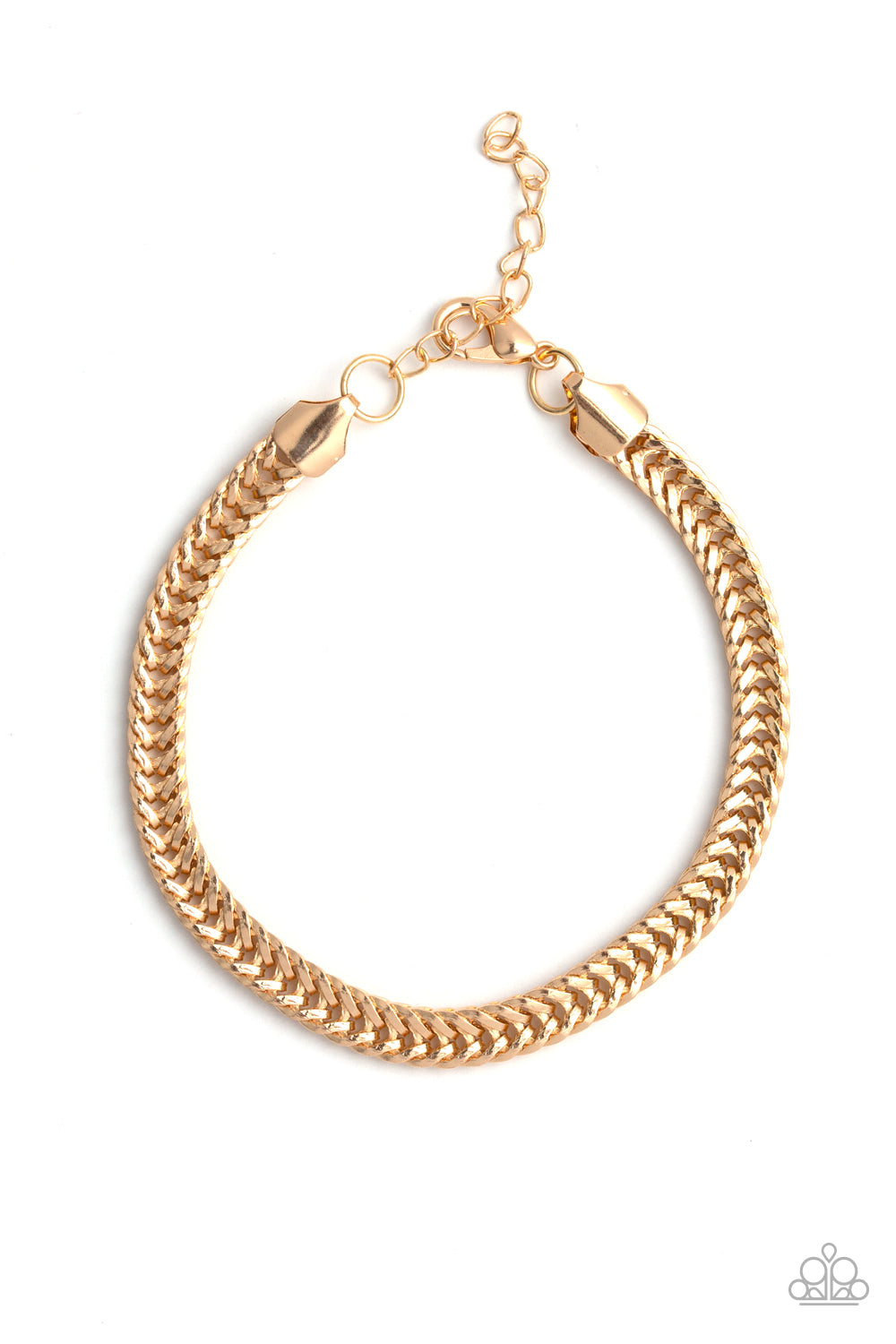 Paparazzi - One-Two Knockout - Gold Bracelet