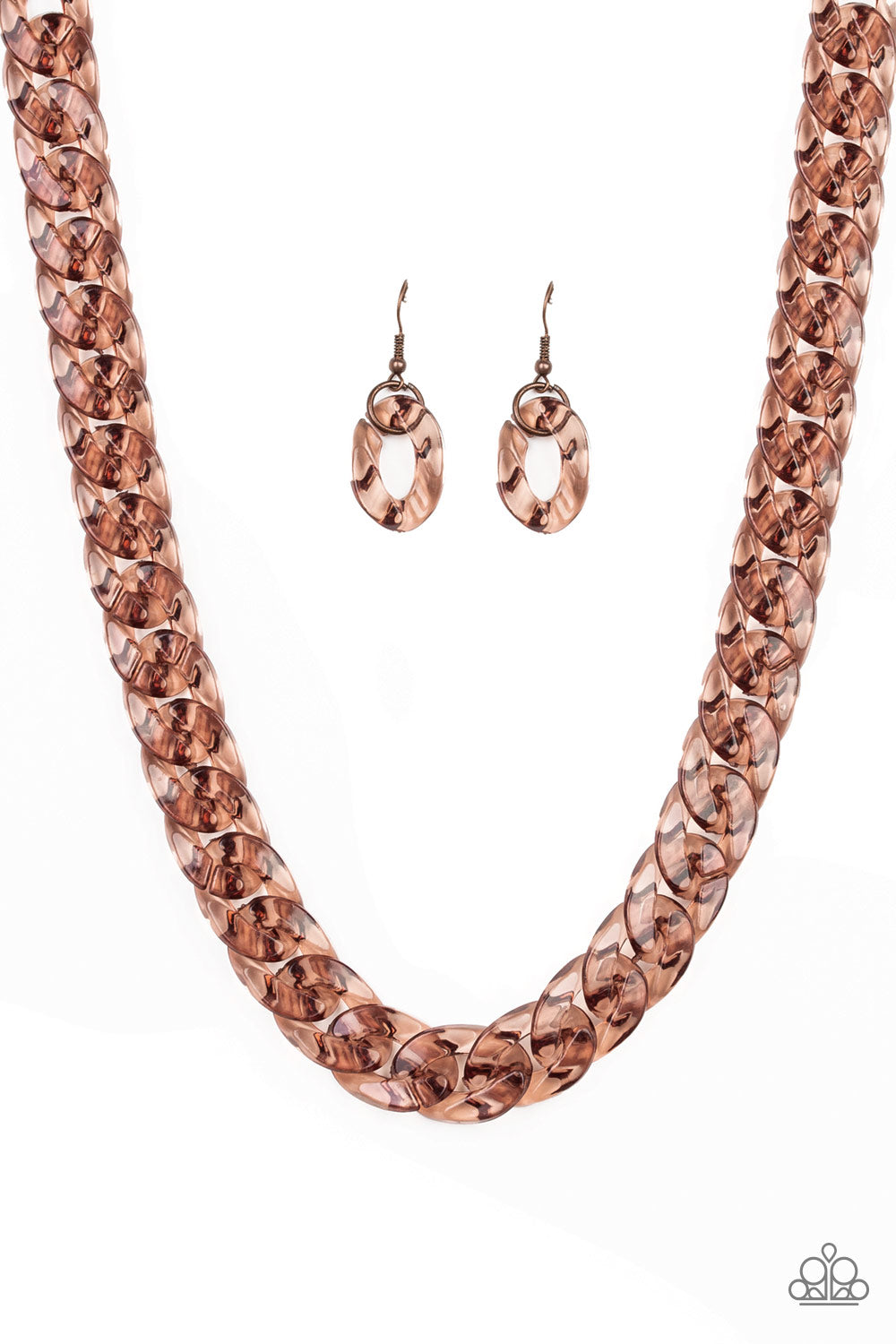 Paparazzi Accessories - Put It On Ice - Copper Necklace