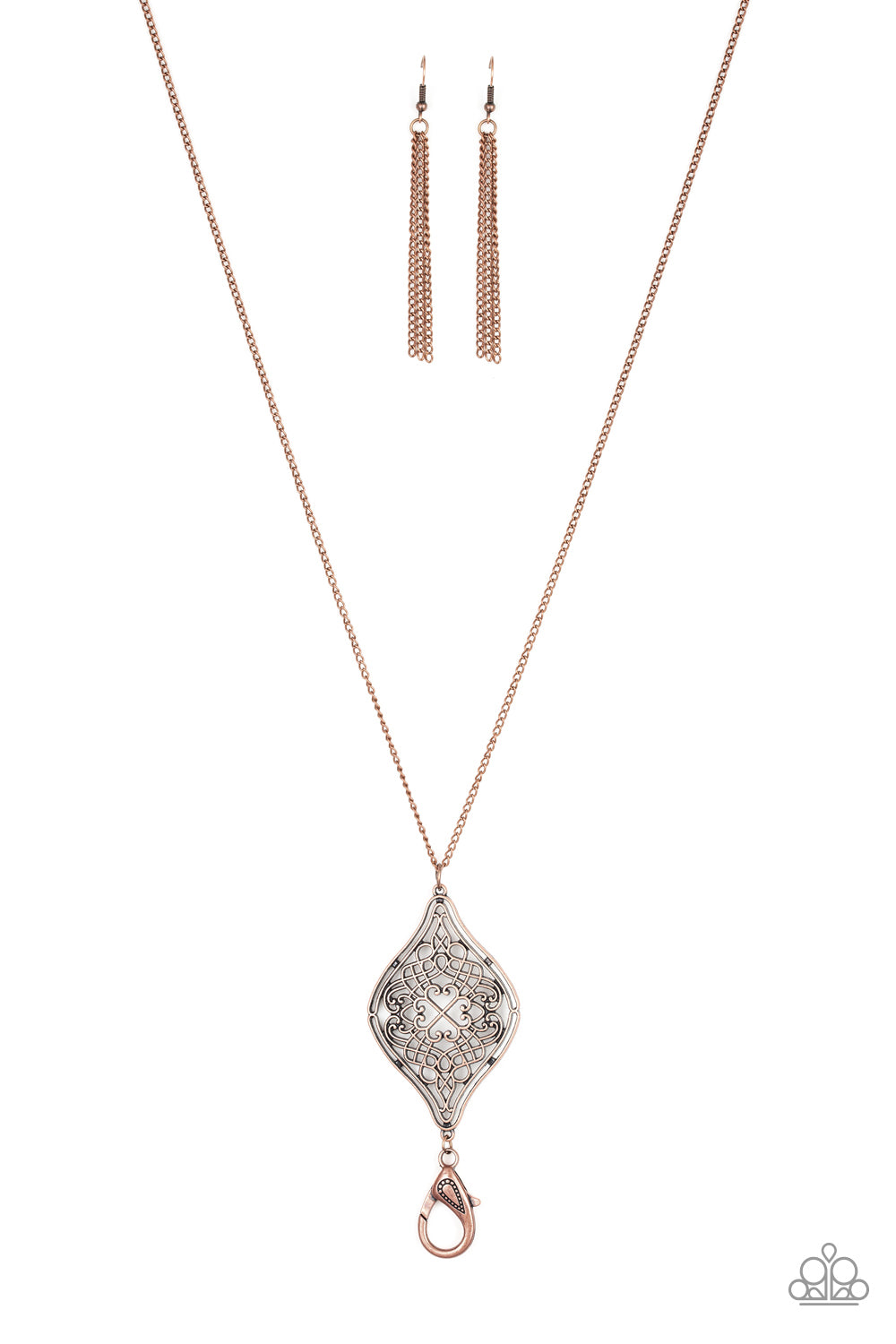 Paparazzi - Totally Worth The TASSEL - Copper Necklace