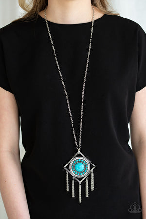 Paparazzi - Sandstone Solstice - Blue Necklace