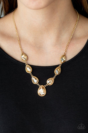 Paparazzi - Socialite Social - Gold Necklace