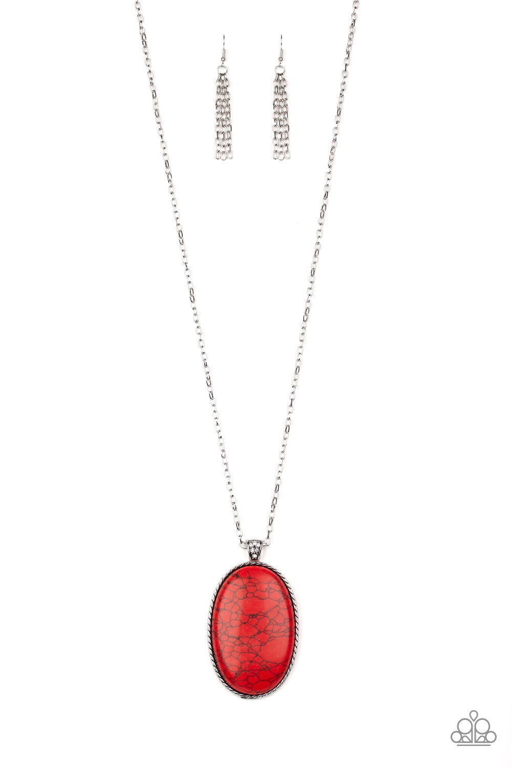 Paparazzi - Stone Stampede - Red Necklace