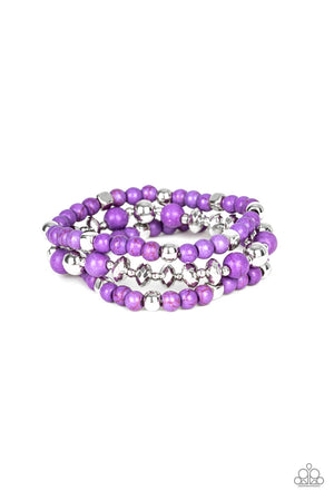Paparazzi - Mountain Artist - Purple Bracelet