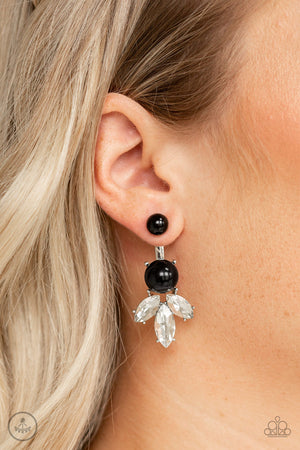 Paparazzi - Extra Elite - Black Earrings