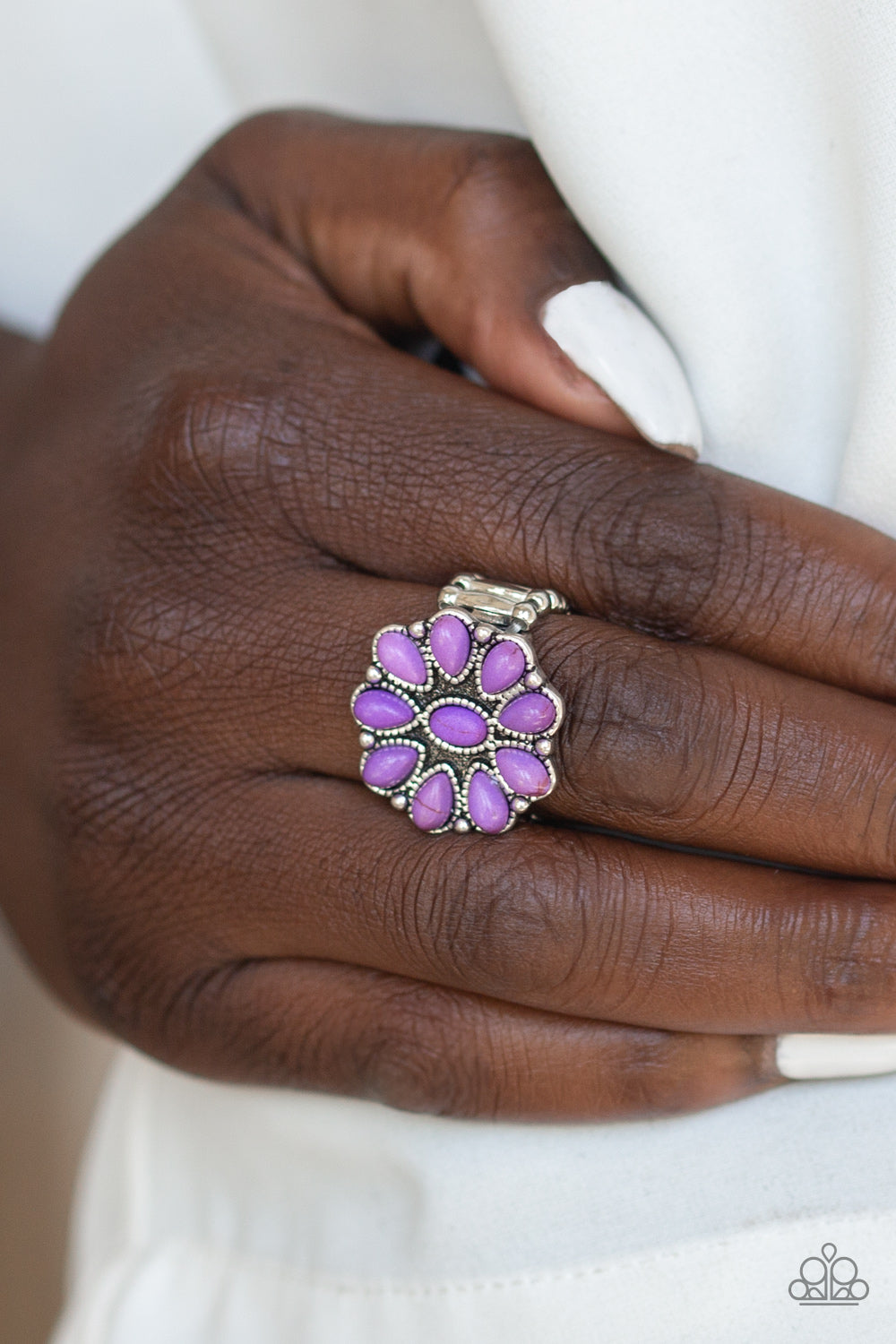 Paparazzi - Stone Gardenia - Purple Ring