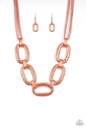 Paparazzi - Take Charge - Copper Necklace