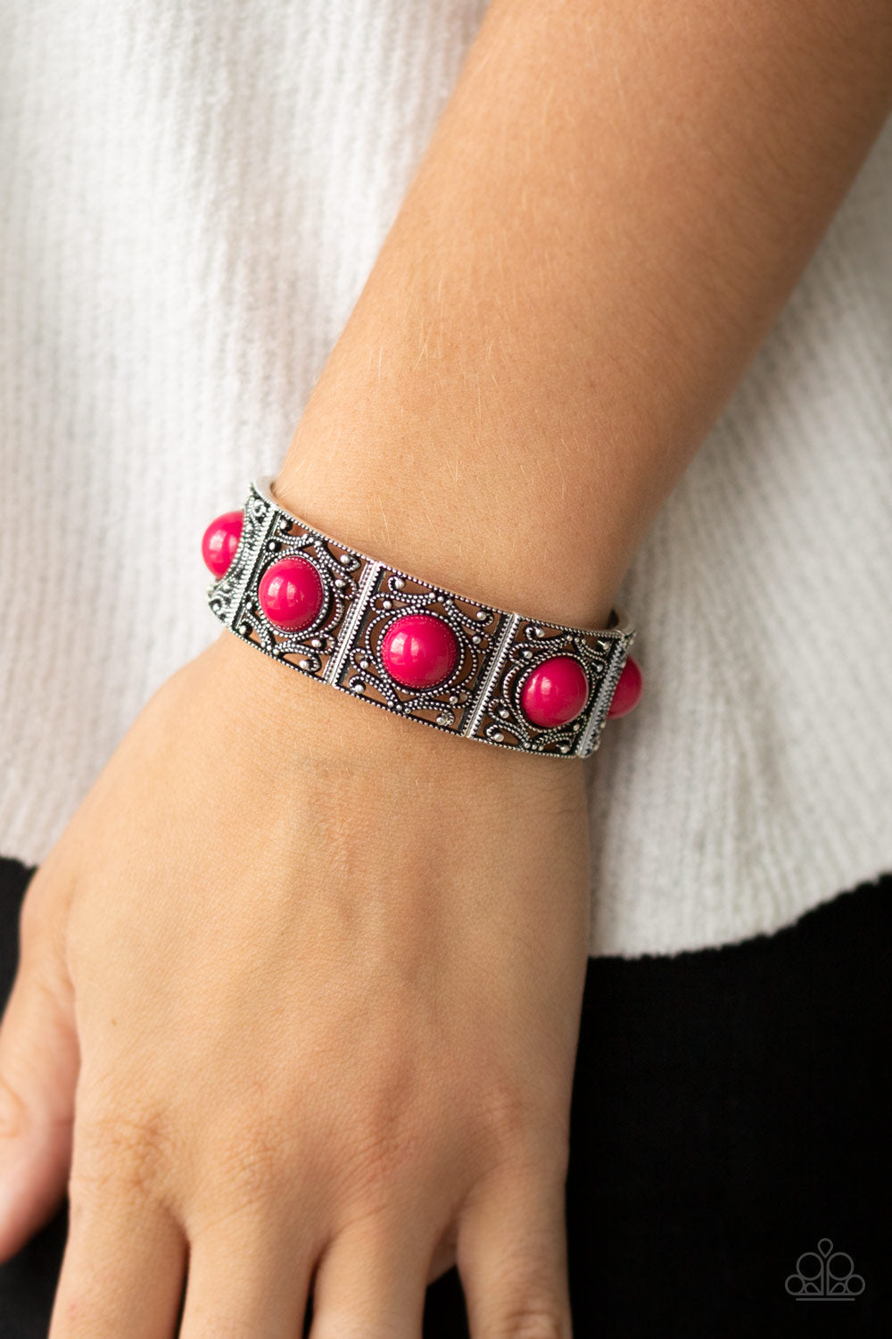 Paparazzi - Victorian Dream - Pink Bracelet