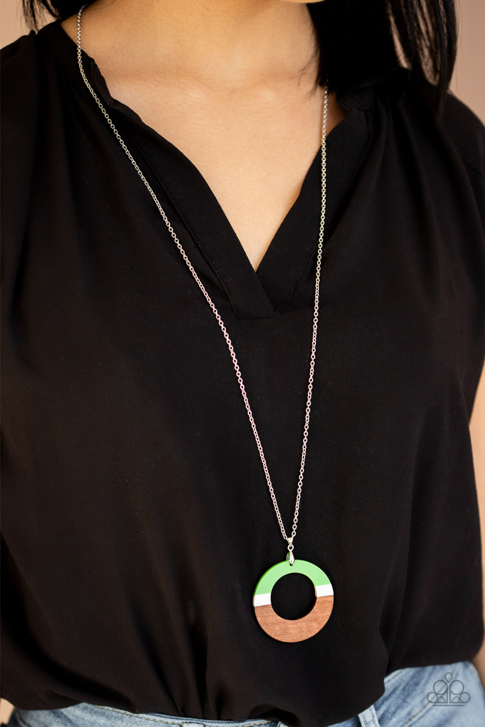 Paparazzi - Sail Into The Sunset - Green Necklace